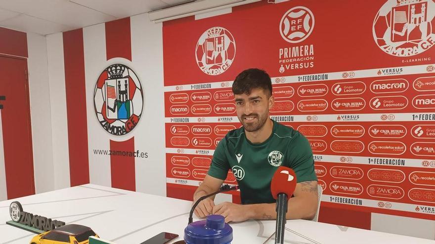 Miki Codina, jugador del Zamora CF: "Si no damos el 200% no nos va a llegar, por mucha calidad que tengamos"