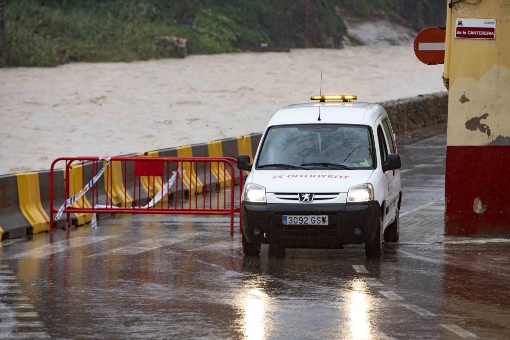 Segundo día del  Temporal Gloria en la Vall d'Albaida, la Costera y la Canal de Navarrés