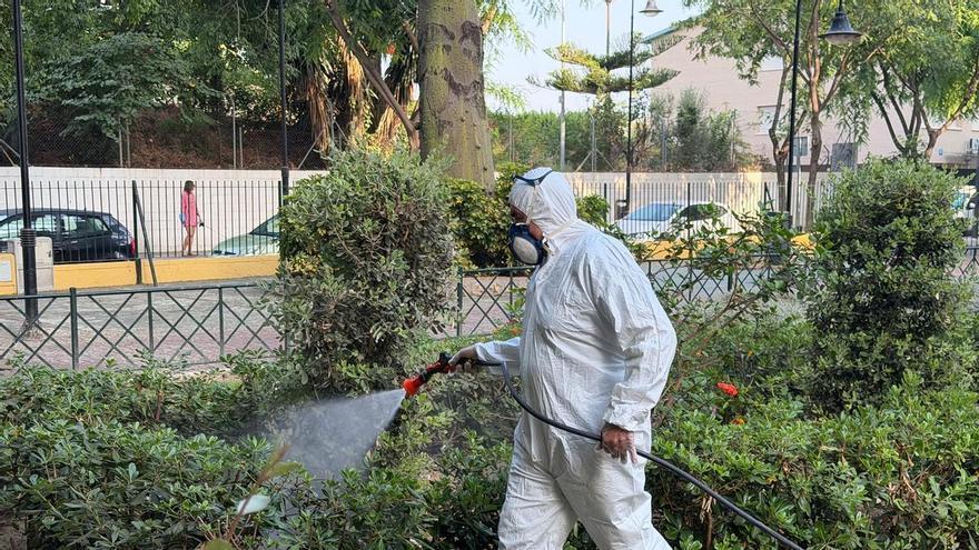 Mijas fumiga tres parques de Las Lagunas tras la detección de mosquitos transmisores del virus del Nilo