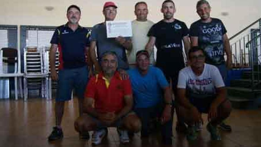 El equipo ganador del Campeonato de Castilla y León.