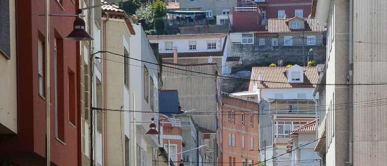 La Avenida Montero Ríos a su paso por Banda do Río. // G.Núñez