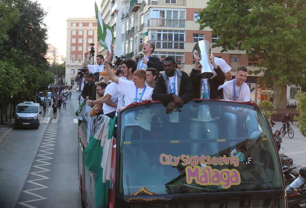 Málaga se lanza la calle para celebrar la EuroCup