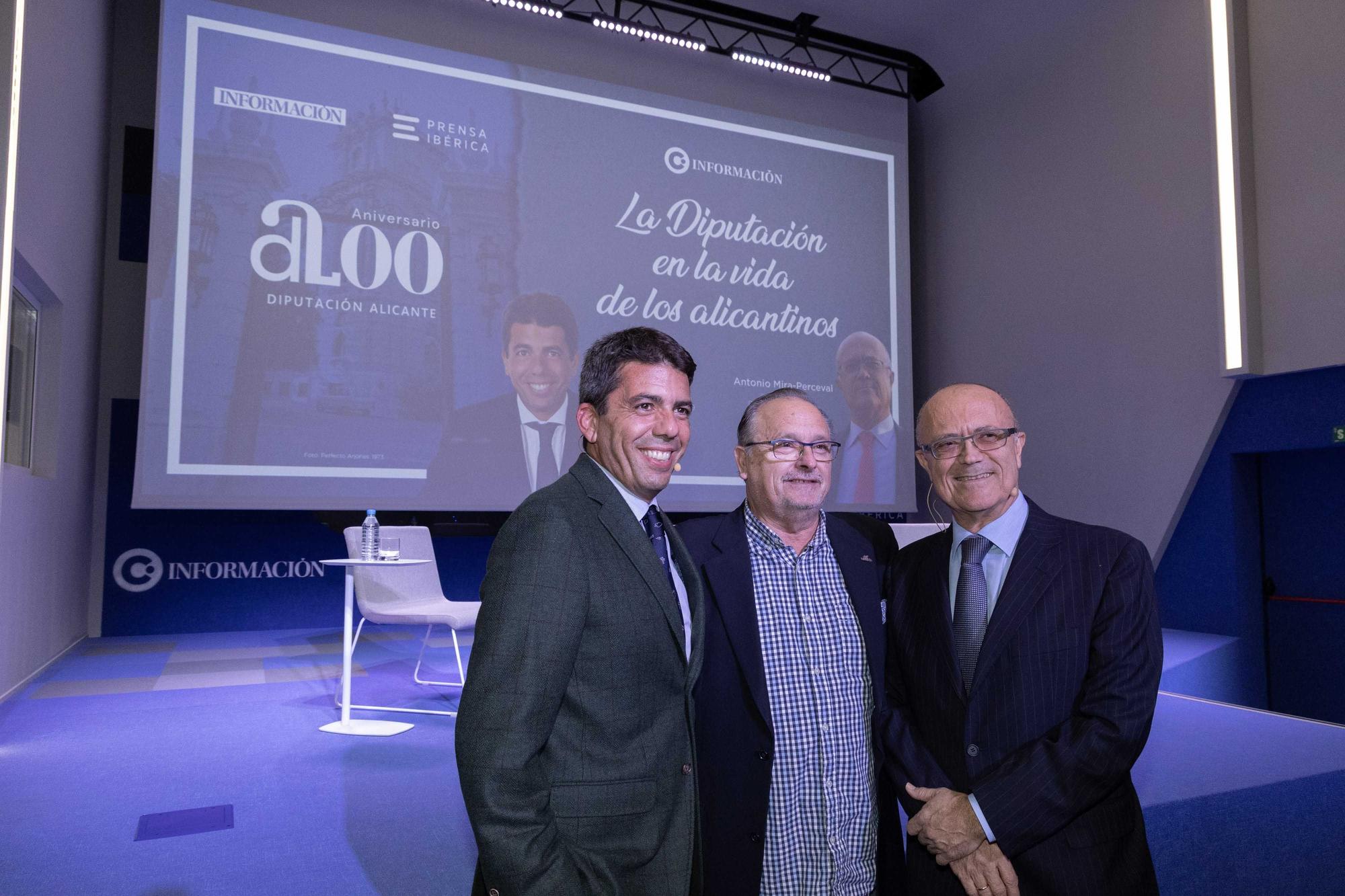 Mazón y Mira-Perceval reabren el Club INFORMACIÓN con motivo del 200 aniversario de la Diputación