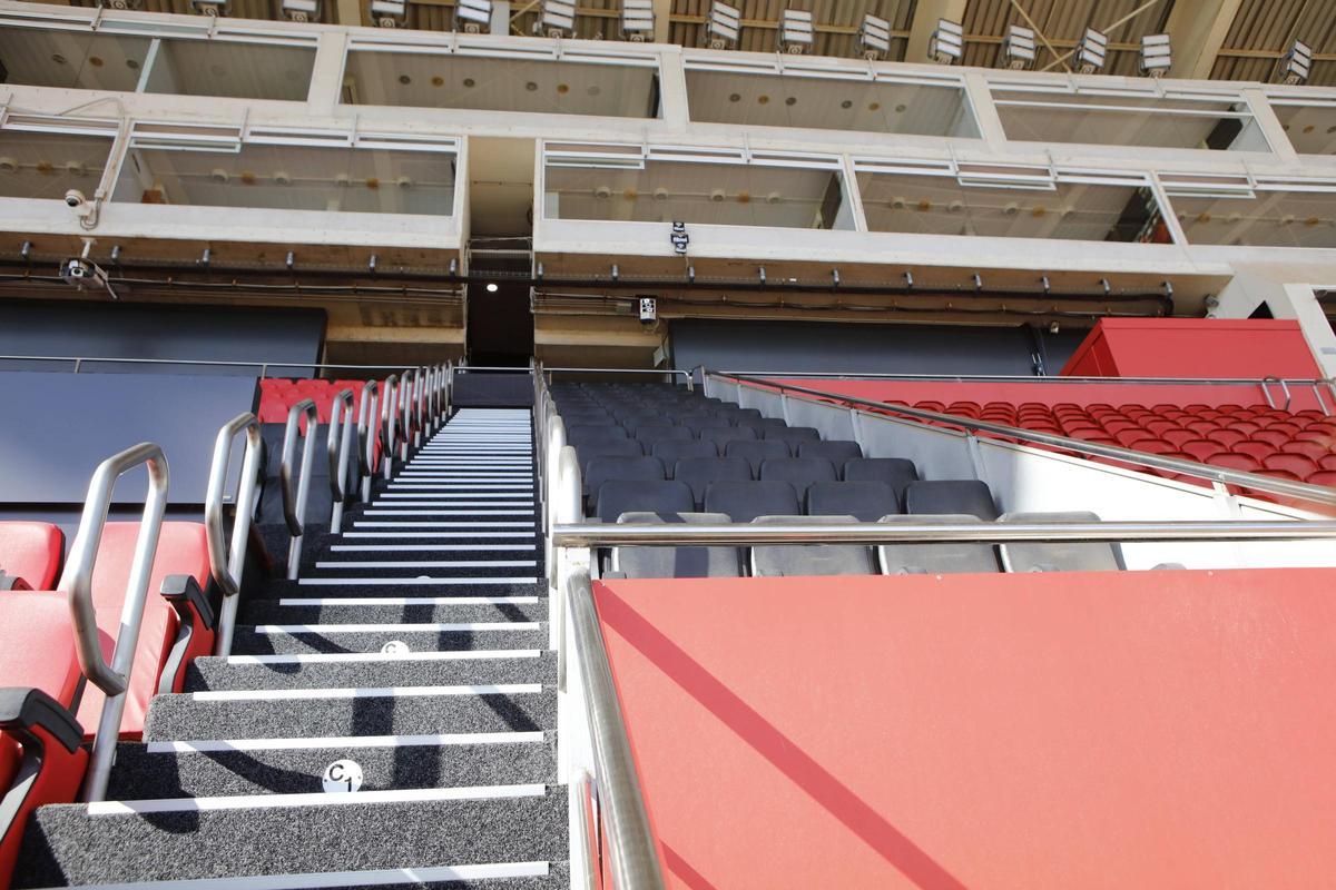 Rundgang durch das Stadion Son Moix von Real Mallorca