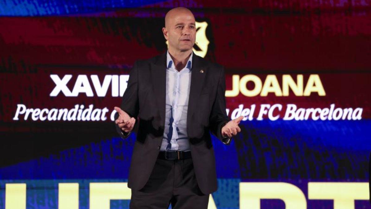 Xavi Vilajoana el día de la presentación de su precandidatura