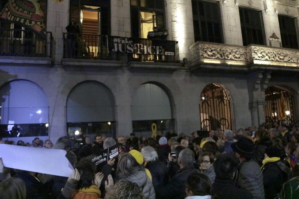 Concentració a Girona per la llibertat dels polítics presos