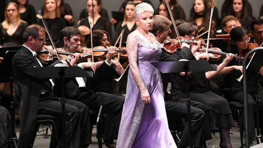 Mariella Devia, ayer, en la ópera &#039;Lucrezia Borgia&#039;.