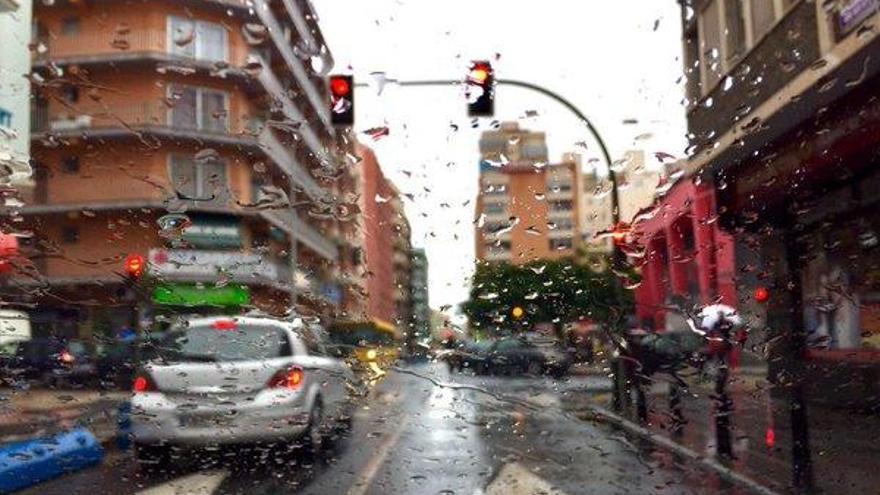 Lluvias en la capital grancanaria