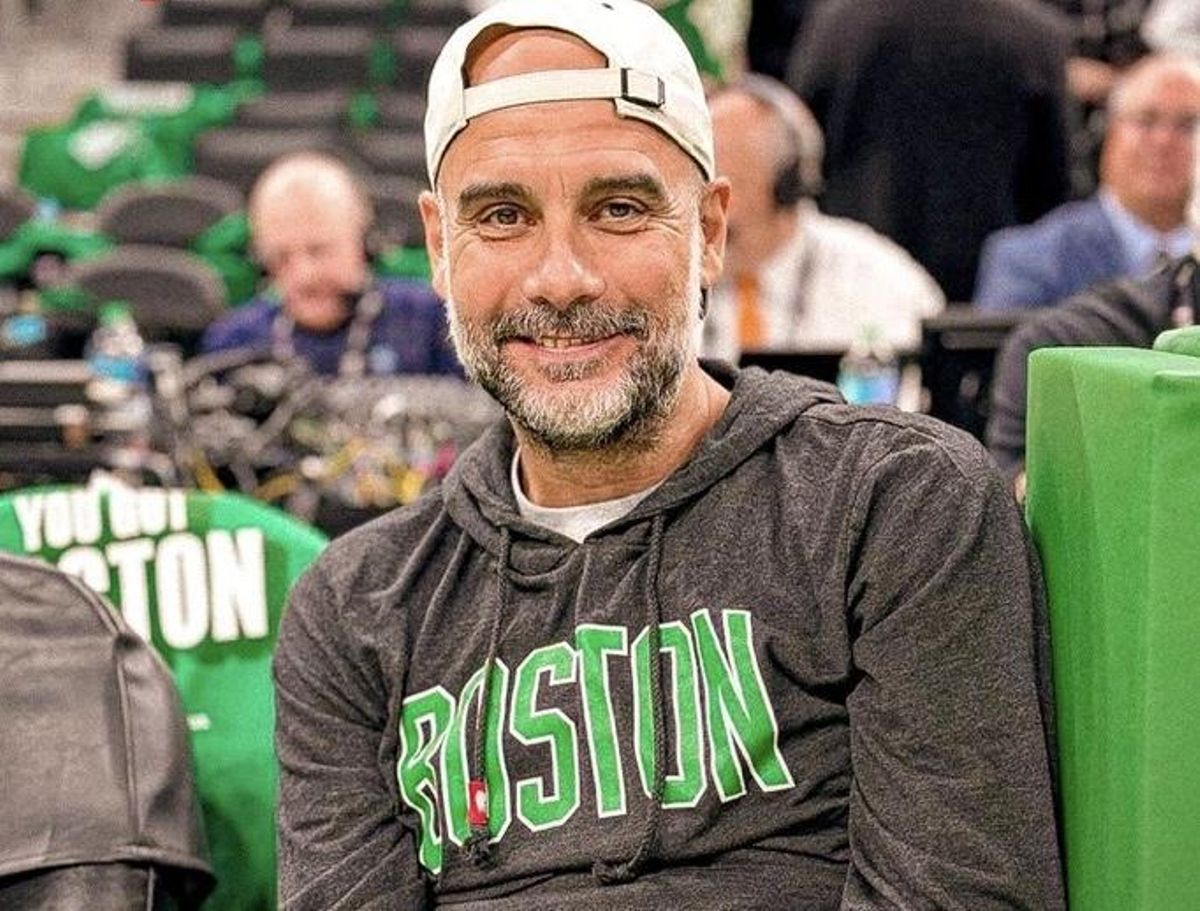 Pep Guardiola, en Boston.