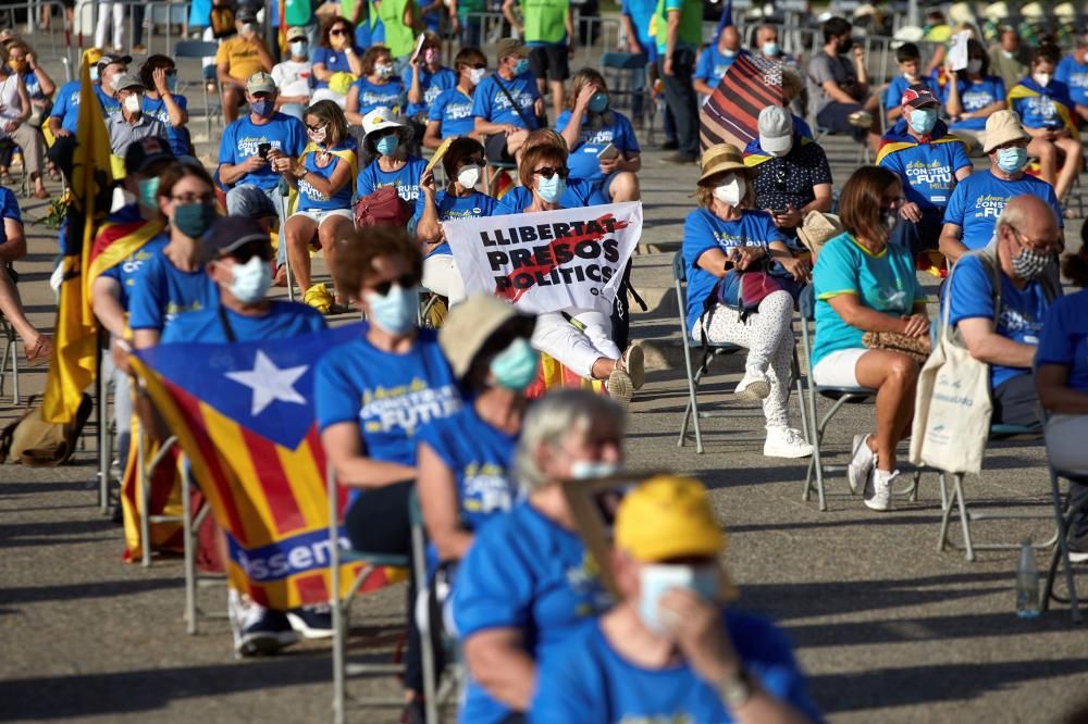 Concentració de l'ANC per la Diada a Girona