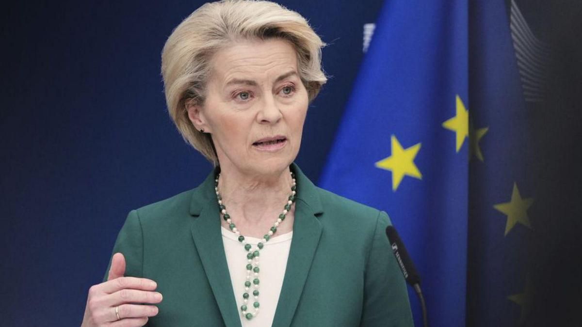 Ursula von der Leyen, en una roda de premsa a Brussel·les. | VIRGINIA MAYO / AP