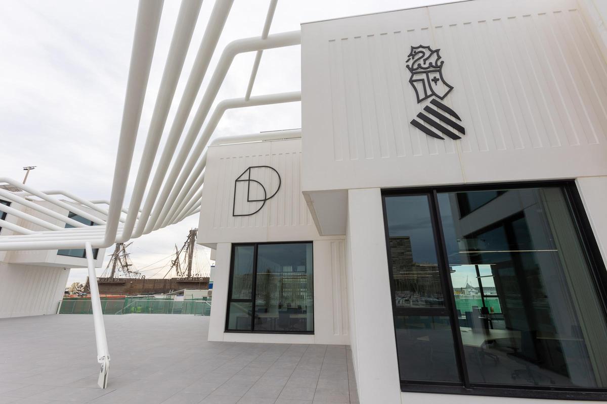 Edificios de Distrito Digital en el Puerto de Alicante.