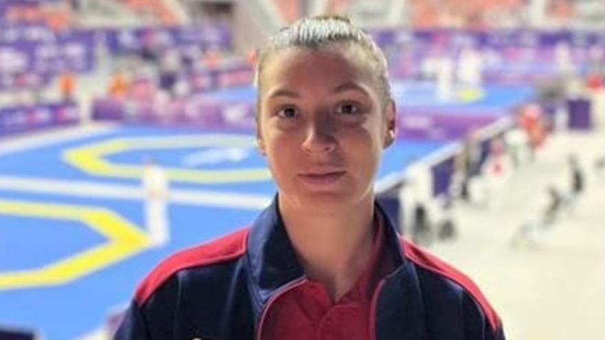 Tania Castiñeira no tuvo suerte y cayó eliminada en su debut en el Mundial de taekwondo de Bakú