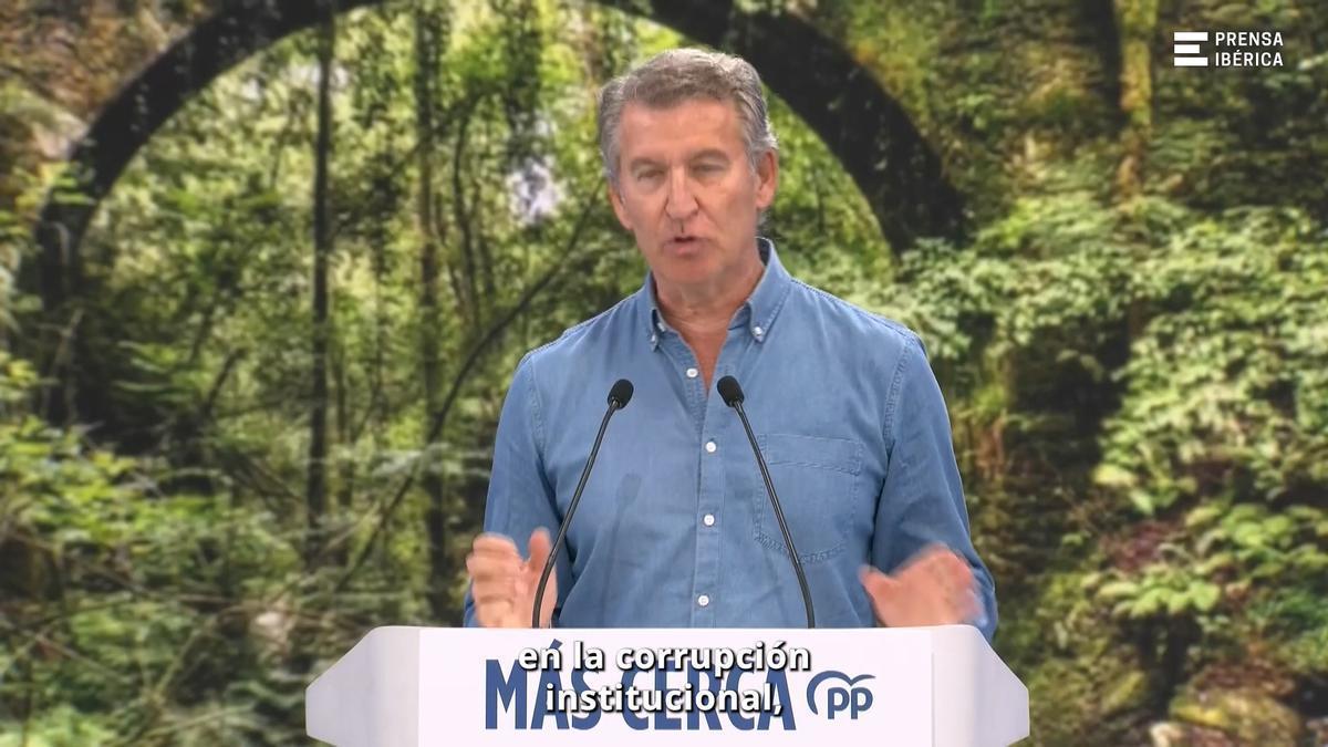 Feijóo critica que haya partidos "con decisión" en el Gobierno que quieren que pierda España: "Vamos a ganarles"