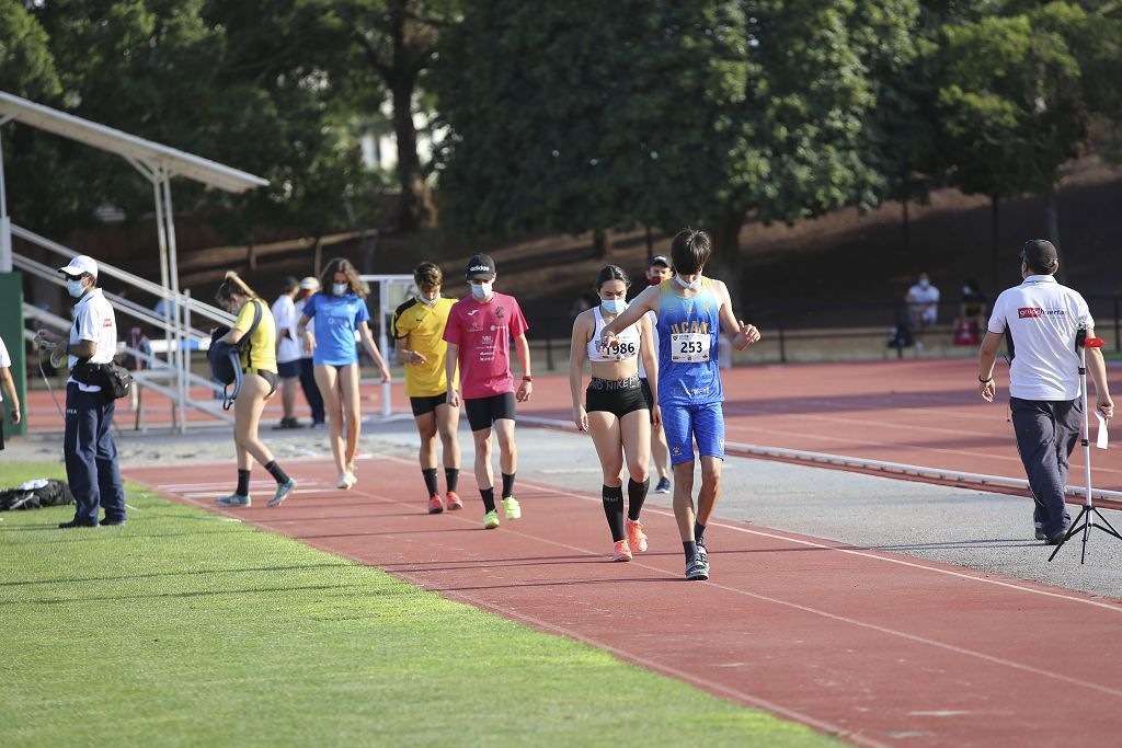 Campeonato regional de atletismo. Primera jornada