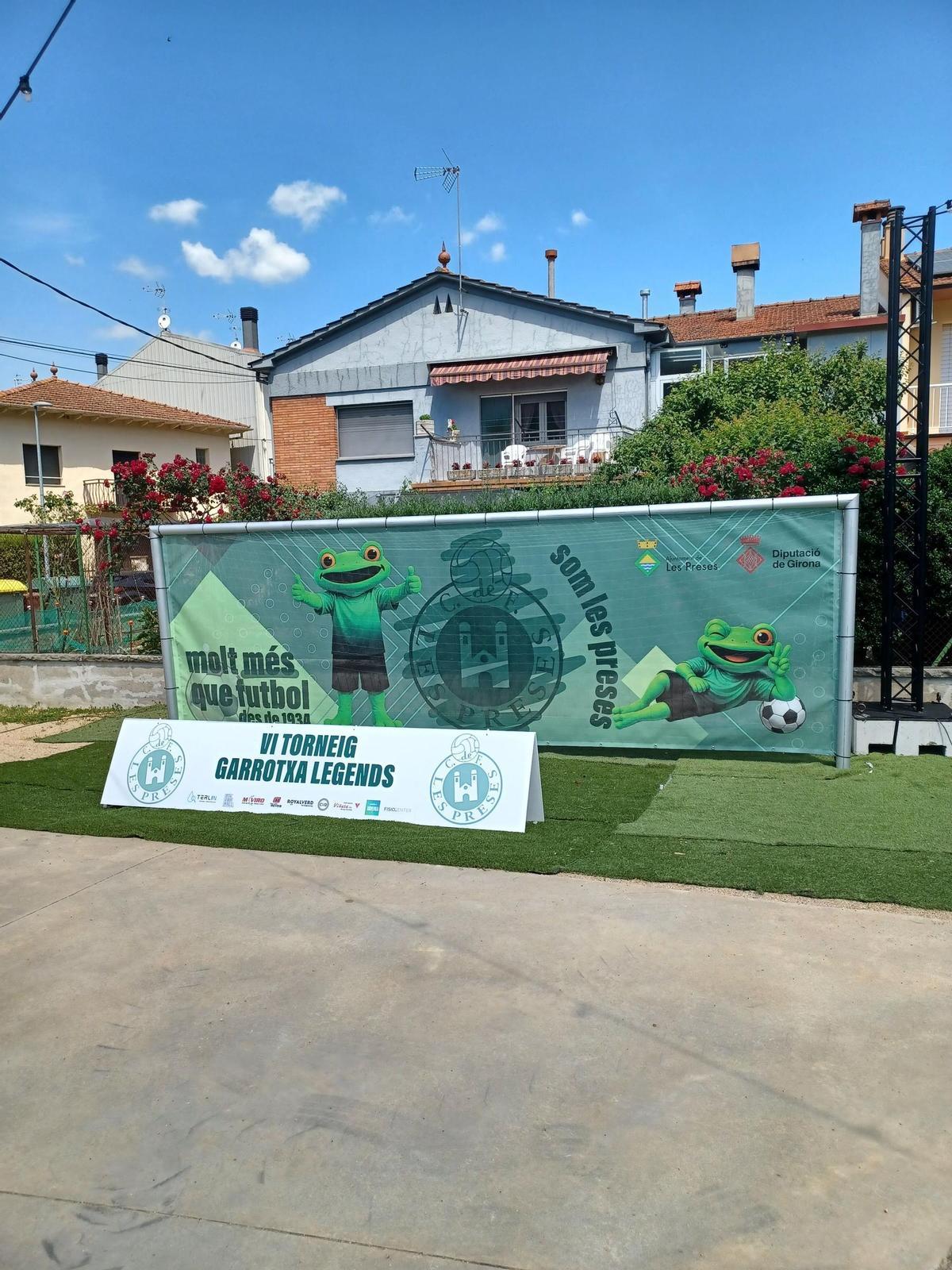 Cartell del VI Torneig Garrotxa Legends, organitzat durant el cap de setmana festiu a les Preses