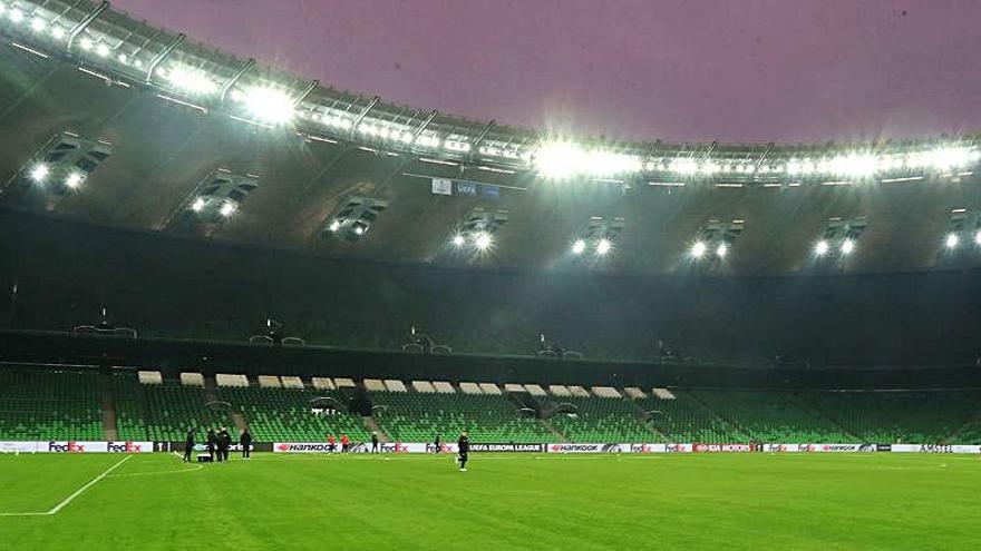 El estadio del Krasnodar, uno de los clubes afectados.