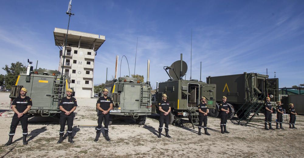 La UME pone a prueba en Alicante sus comunicaciones