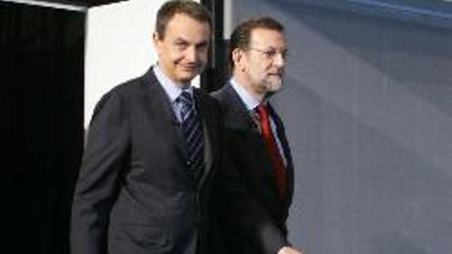 Zapatero y Rajoy se enfrentan a su último &quot;cara a cara&quot;