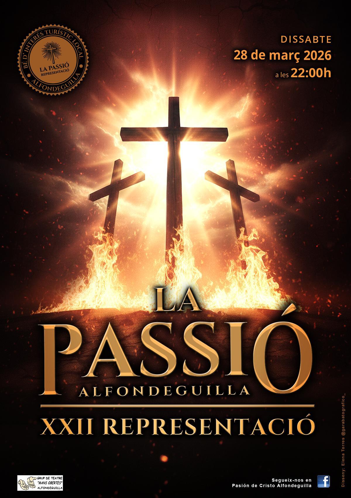 Cartel de la Passió d'Alfondeguilla.