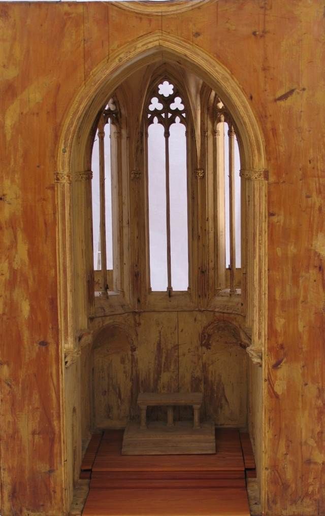 Maqueta capilla de la Trinitat de Gaudí en la Seu.