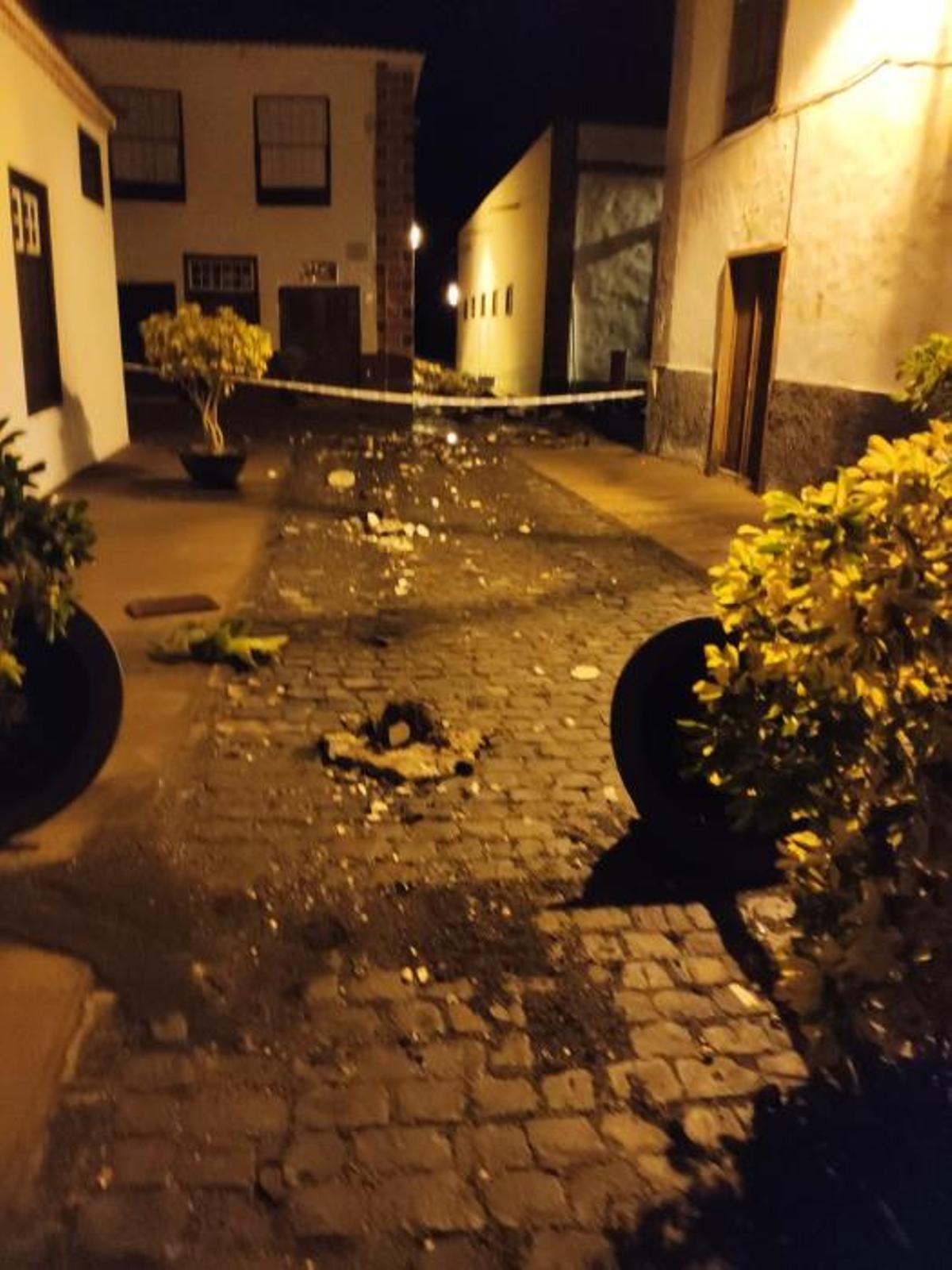 Desperfectos en Garachico tras el oleaje