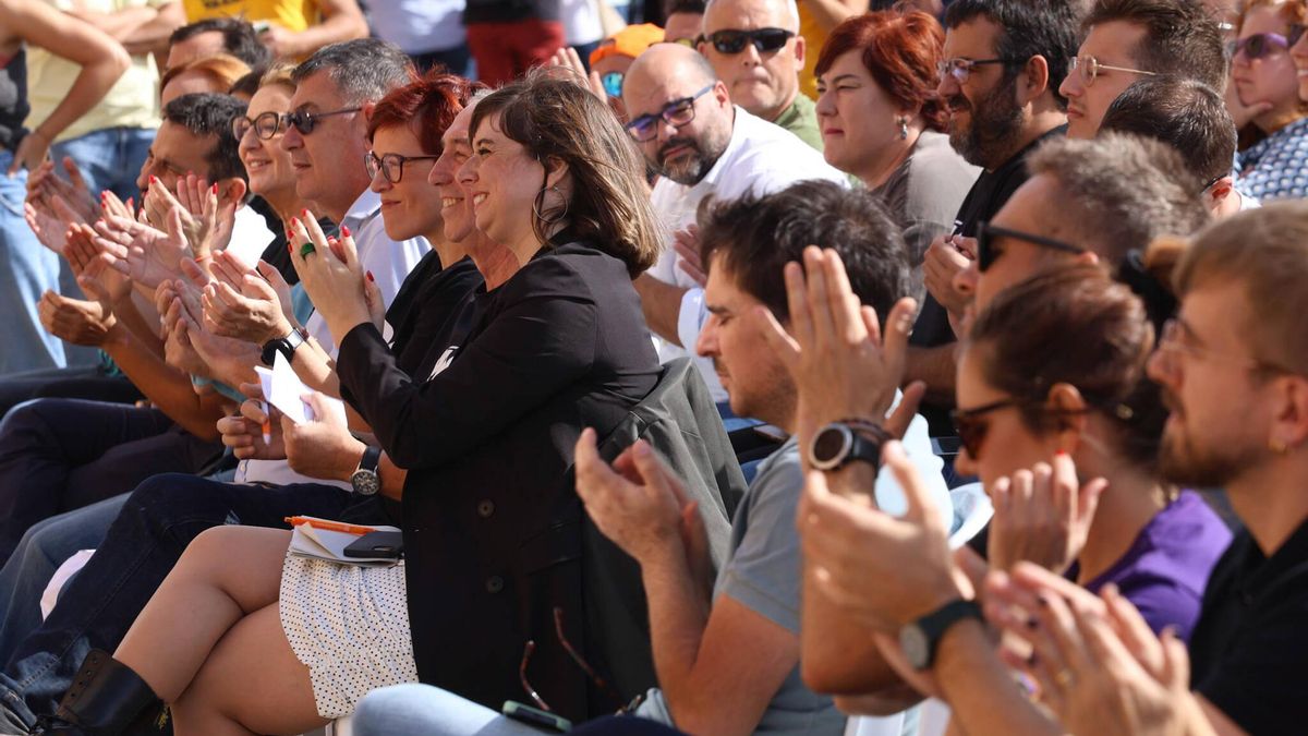 Morera, Micó y Piquer durante el Aplec del Puig del año pasado.