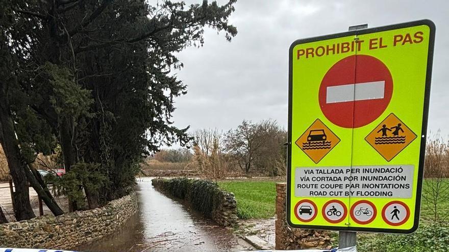 EN IMATGES | La Muga plena a vessar a Peralada el 20 de gener de 2026.