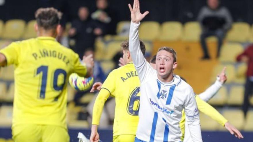 Borja Garcés, en el reciente partido contra el Villarreal B. | | LALIGA