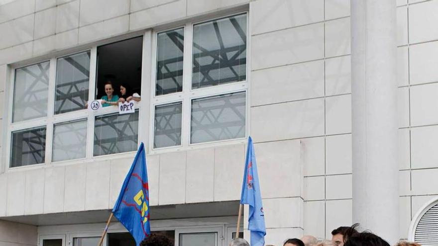 Última protesta en Cabueñes para reclamar más plantilla.