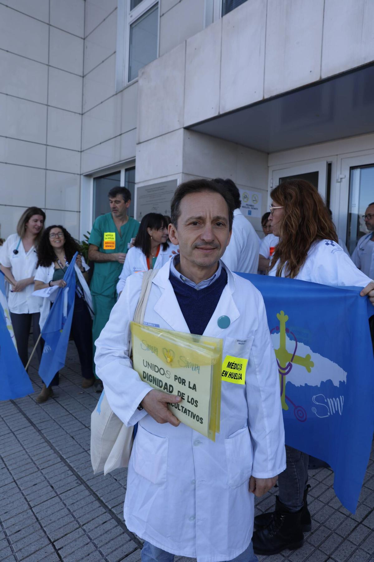 Primera jornada de huelga de médicos en Asturias