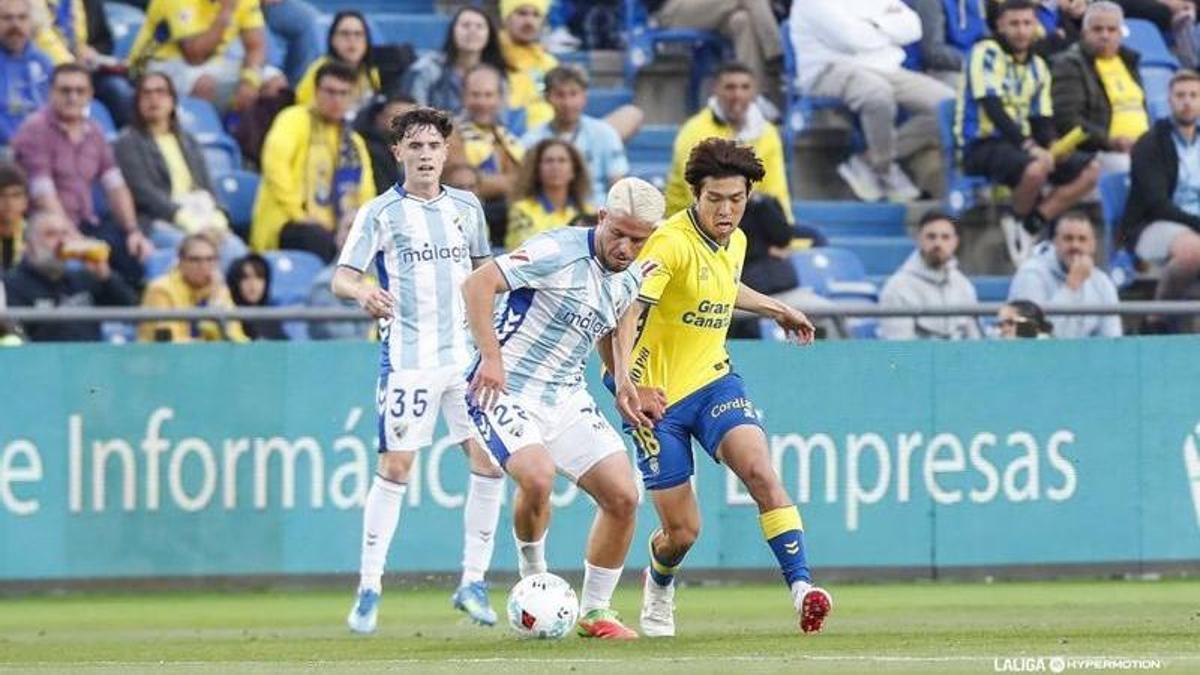 Ida de la semifinal del playoff: UD Las Palmas vs Málaga CF, en imágenes
