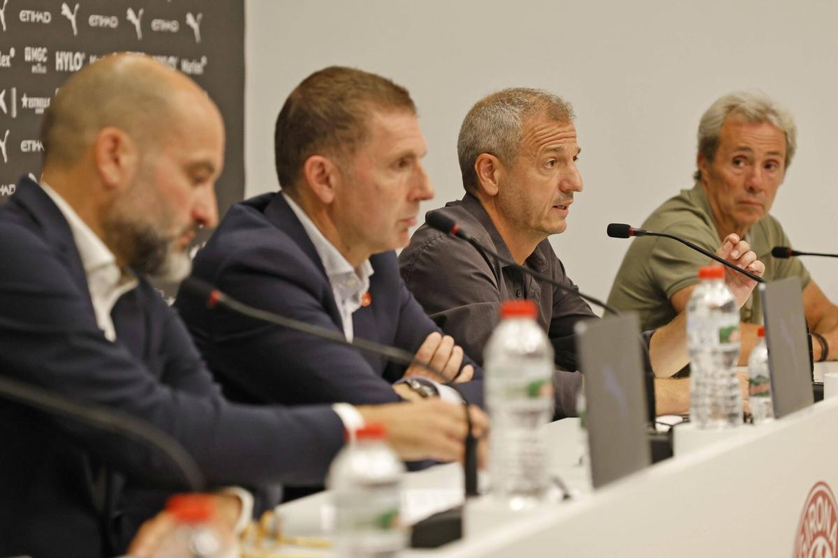 Les imatges de la roda de premsa sobre el descens del Girona Les imatges de la roda de premsa sobre el descens del Girona