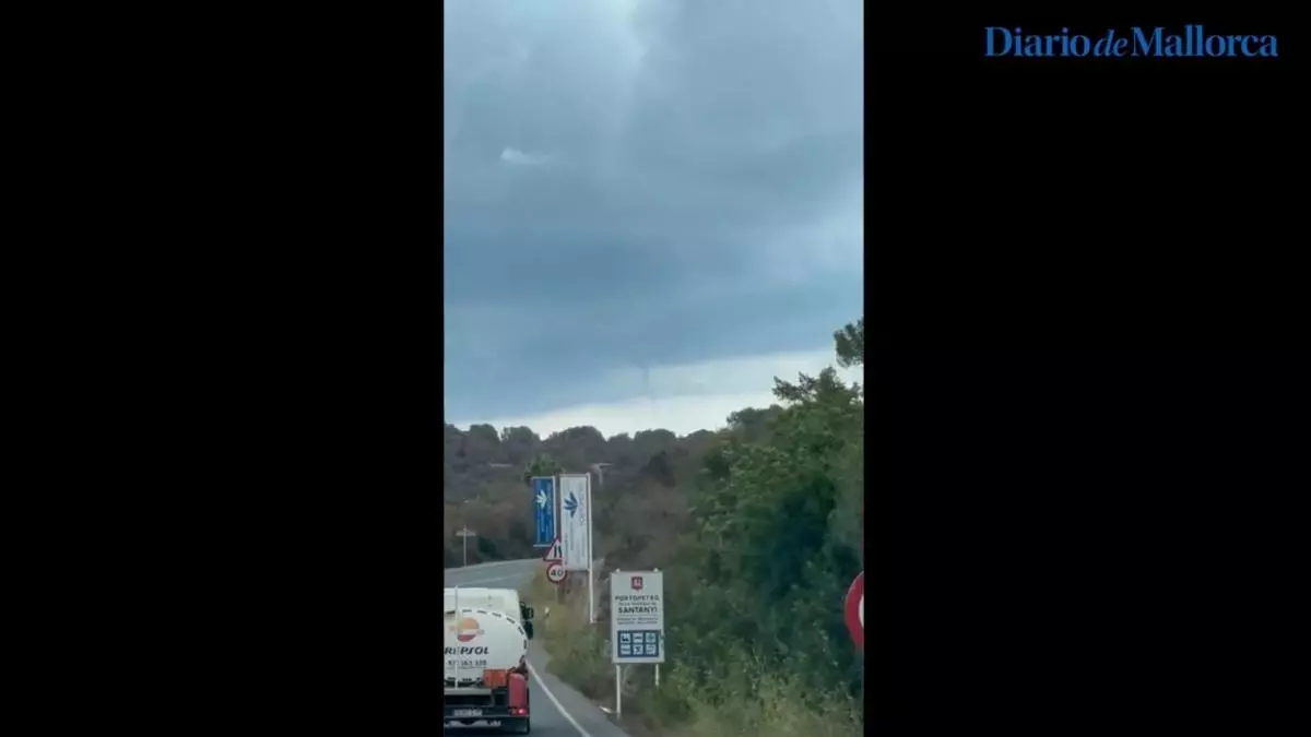 DANA en Mallorca | Se forma un 'cap de fibló' en Santanyí