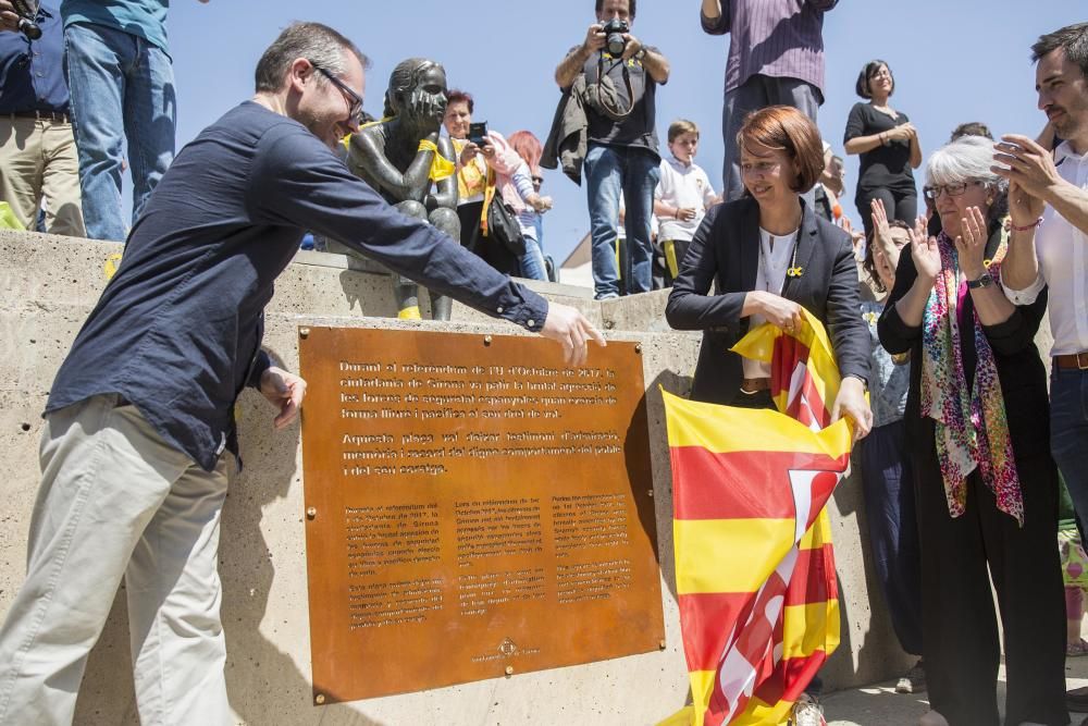 Inauguració de la plaça U d'Octubre de 2017 de Girona