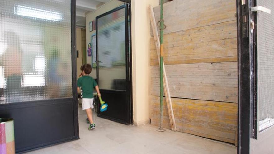 El curso escolar comienza con centros en obras o a la espera de mejoras