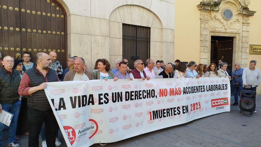 UGT y CCOO reivindican en Córdoba más prevención de accidentes laborales y aumentar las medidas de protección