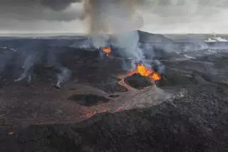 El nuevo volcán islandés
