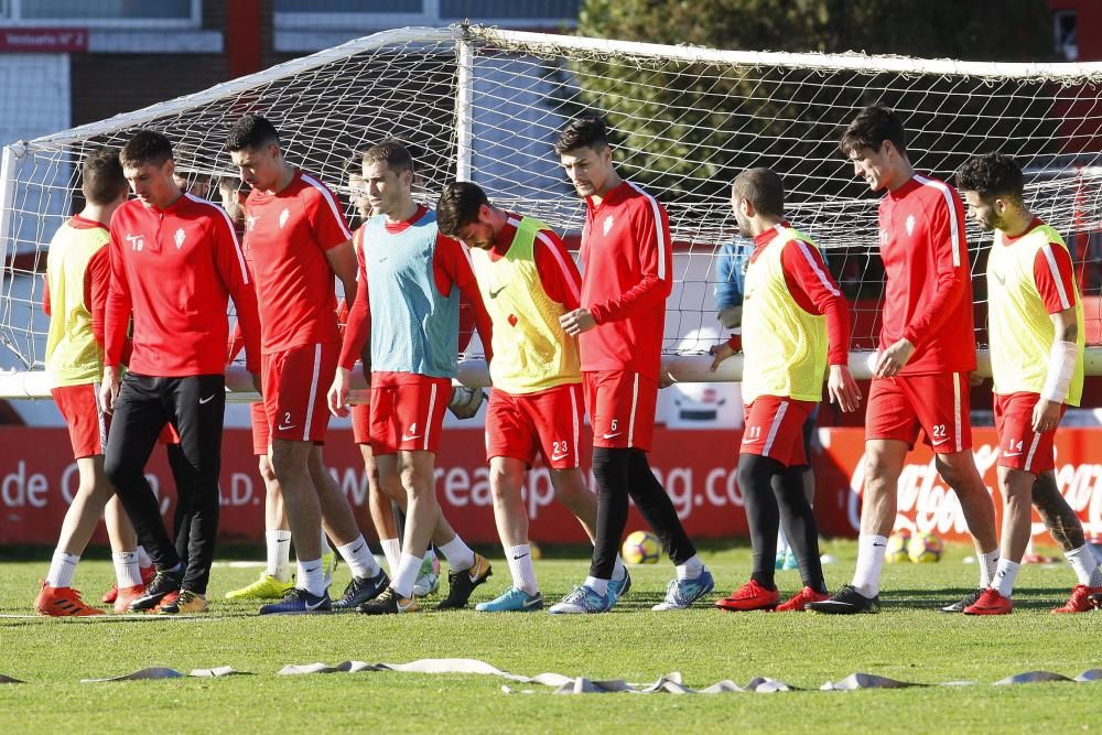 Entrenamiento del Sporting