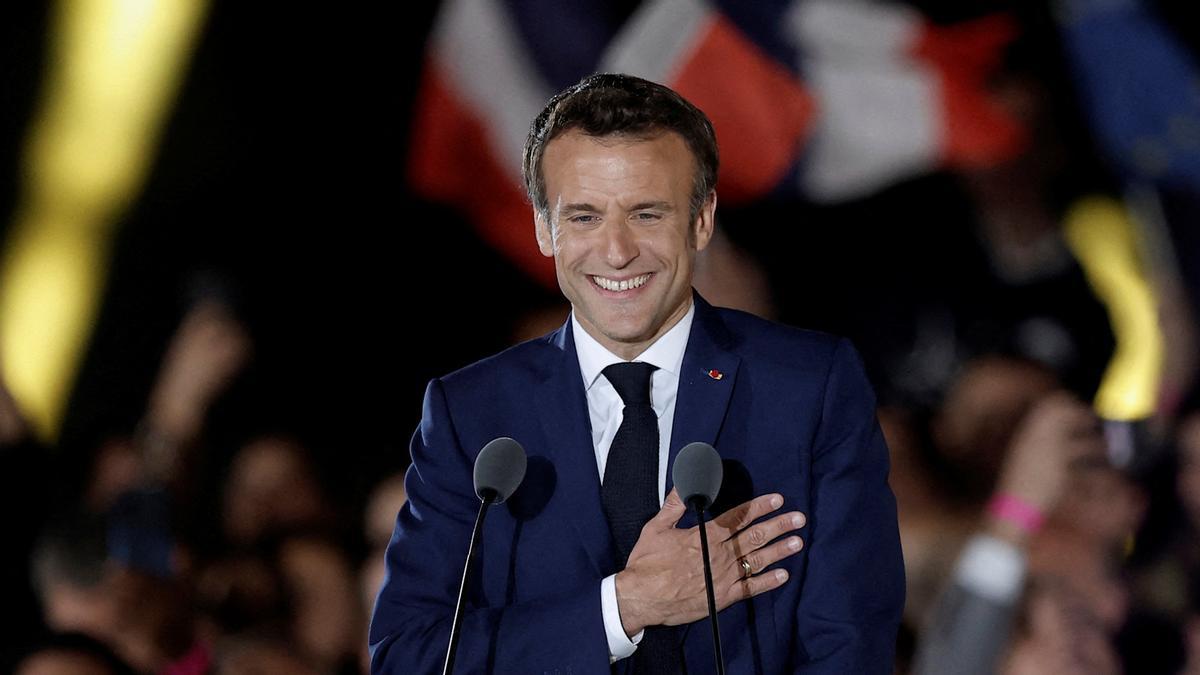 Macron es reelegido como presidente de la república francesa.
