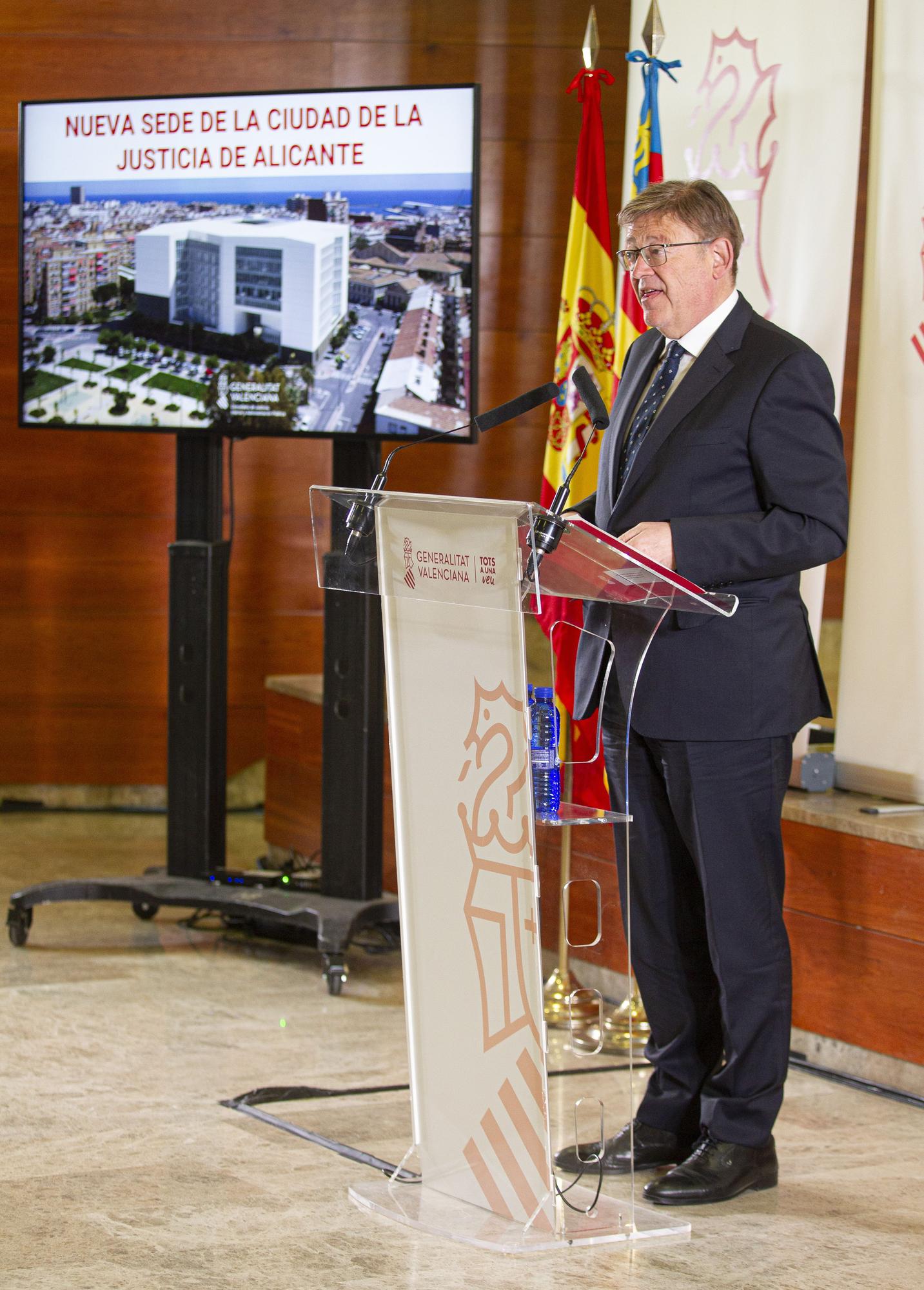 Presentación del proyecto de la Ciudad de la Justicia de Alicante