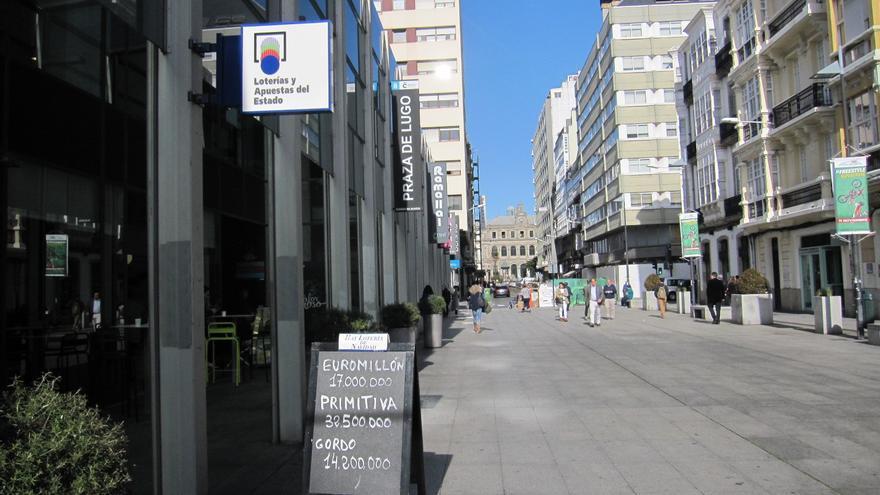 La Primitiva deja un premio de más de 65.000 euros en la Plaza de Lugo de A Coruña