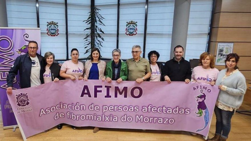 Acto de apoyo a la fibromialgia en Moaña. | FdV