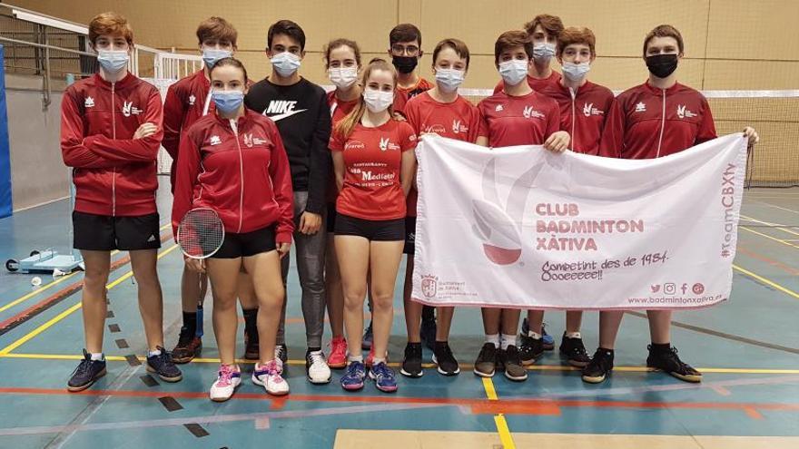 Seis medallas para el Bádminton Xàtiva en el TTR Absoluto y Senior de Enguera