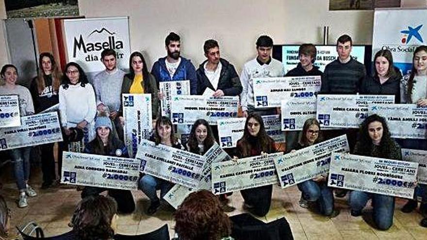 L&#039;entrega de beques per part de la Fundació Bosch Aymerich als alumnes beneficiaris d&#039;aquest any