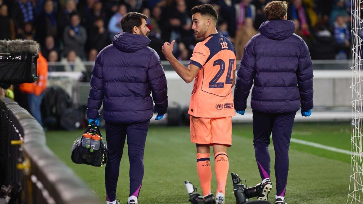 Eric Garcia deja el campo dolorido y enfadado