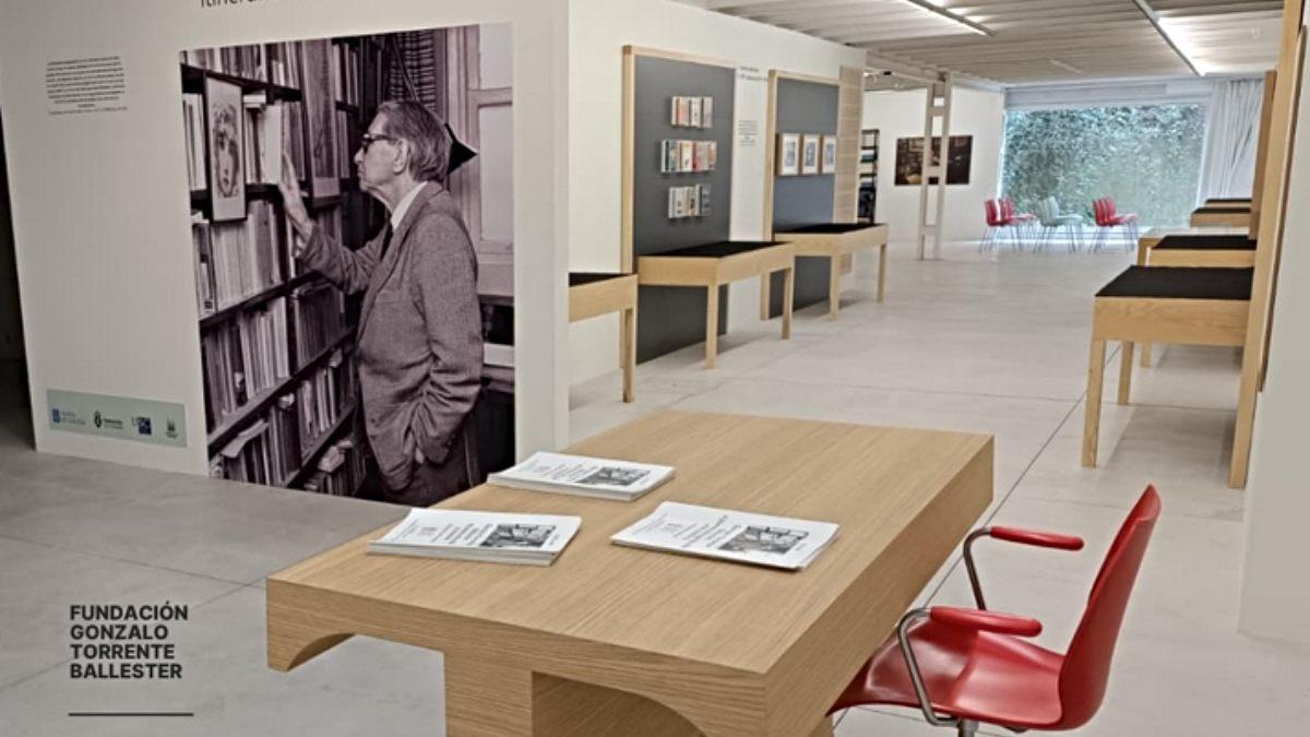 Interior de la  Fundación Gonzalo Torrente Ballester, en Santiago.