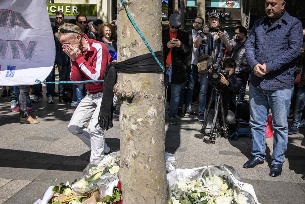 Francia rinde homenaje al policía asesinado en los Campos Elíseos