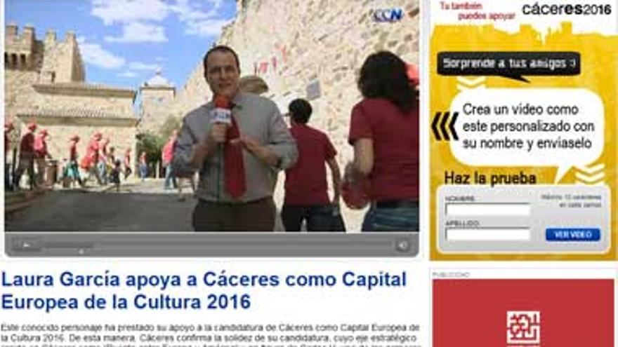 El vídeo interactivo de la candidatura Cáceres 2016 gana dos premios &#039;Pollie&#039;