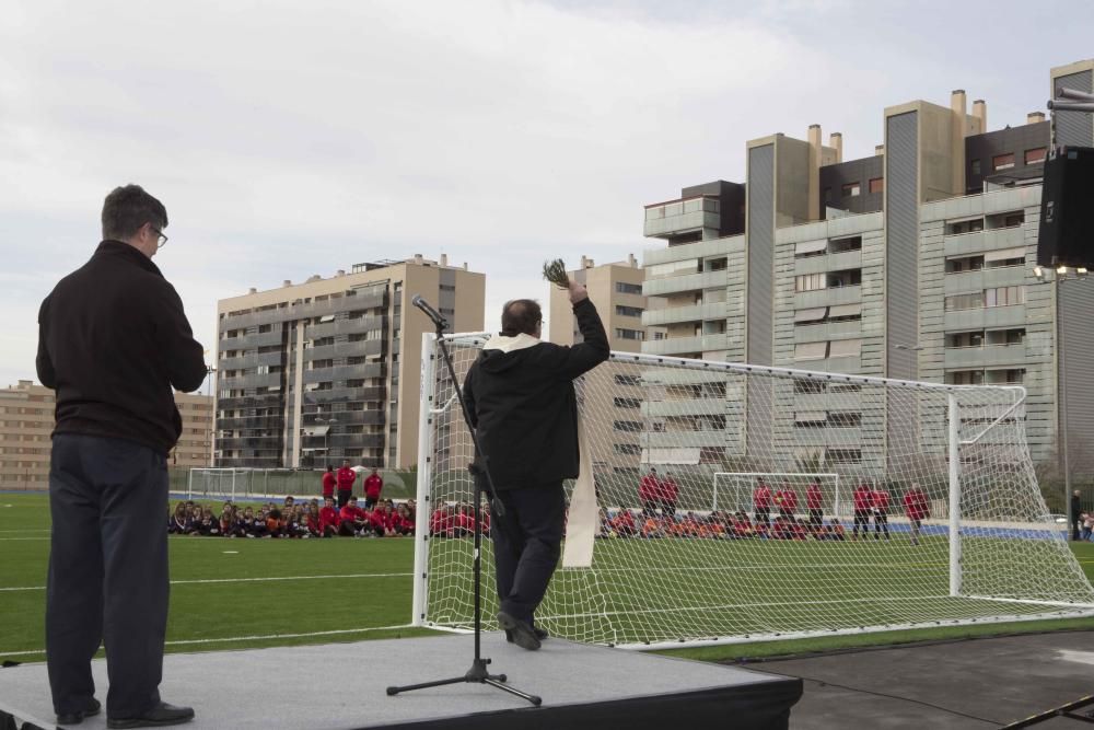 Inauguración del nuevo campo de fútbol del colegio Salesianos